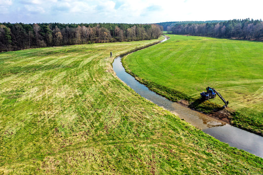 Kiesbänke und Laichplätze